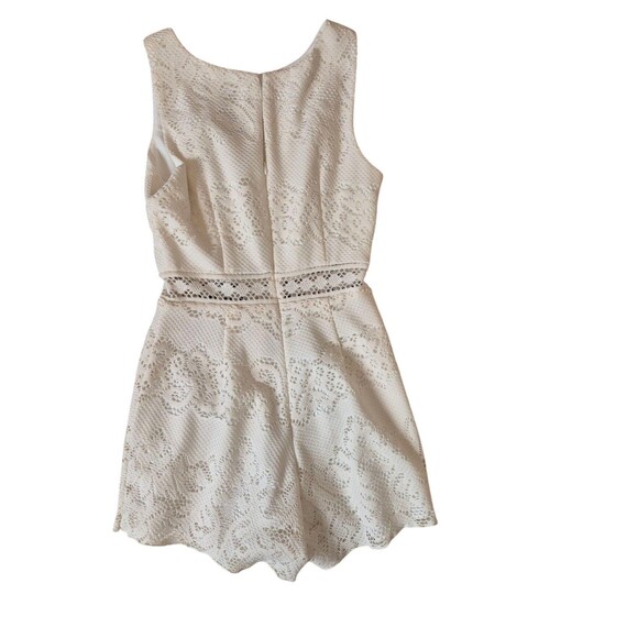 Dolce Vita Vaugn Lace Romper Boho Sleeveless Romper Ivory Sz XS NEW $132 - Picture 3 of 5